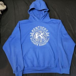 University of Kentucky Wildcats Basketball Blue Sweatshirt Hoodie Size XL
